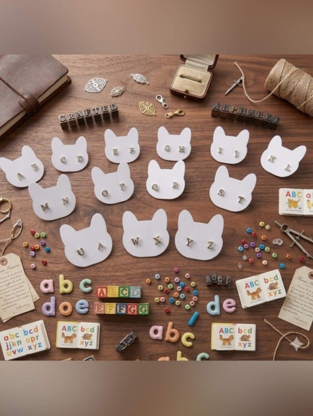 13pc Alphabet Earring Bundle